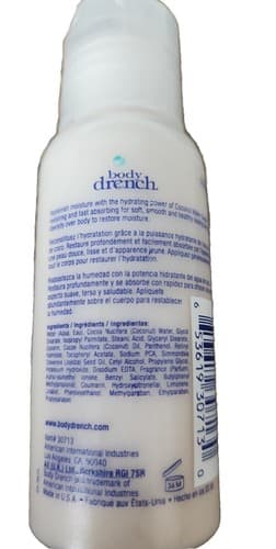 Body Drench Coconut Water Replenishing Lotion for All Skin Types, 2 fl oz - Thumbnail 2