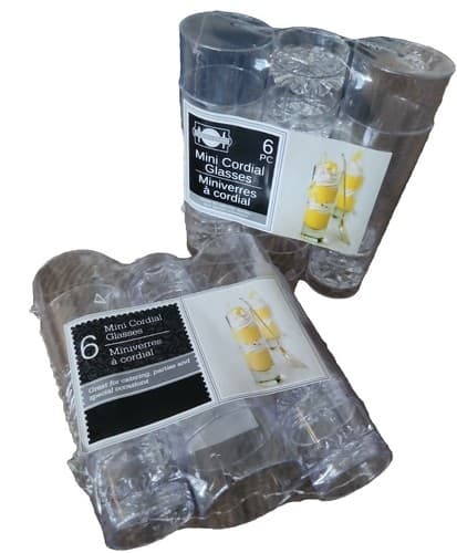Catering Clear Plastic Mini Cordial Glasses, (2 6-ct. Packs) - Image 1