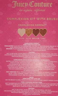 Juicy Couture 2pc Deluxe Makeup Set Highlighter Bronzer & Brush. Same Day Ship. - Thumbnail 3