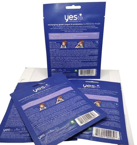 Yes To Super Blueberries Recharging Greek Yogurt & Probiotics Super Eye Mask 4Pk - Thumbnail 2