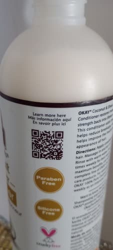 OKAY|Coconut Oil Deep Moisturizing Leave In Conditioner-12oz For All Hair Types. - Thumbnail 4