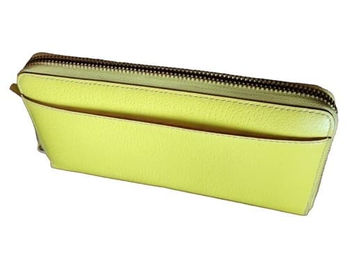 Kate Spade Wellesley Limoncello Leather Zip Continental Wallet Zipper Yellow Zip - Thumbnail 6