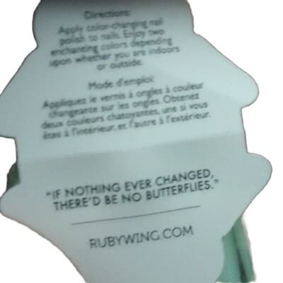 Ruby Wing Color Changing Nail Polish, "Moonstone"0.5oz. - Thumbnail 3