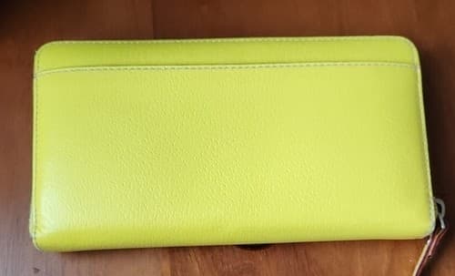 Kate Spade Wellesley Limoncello Leather Zip Continental Wallet Zipper Yellow Zip - Thumbnail 2