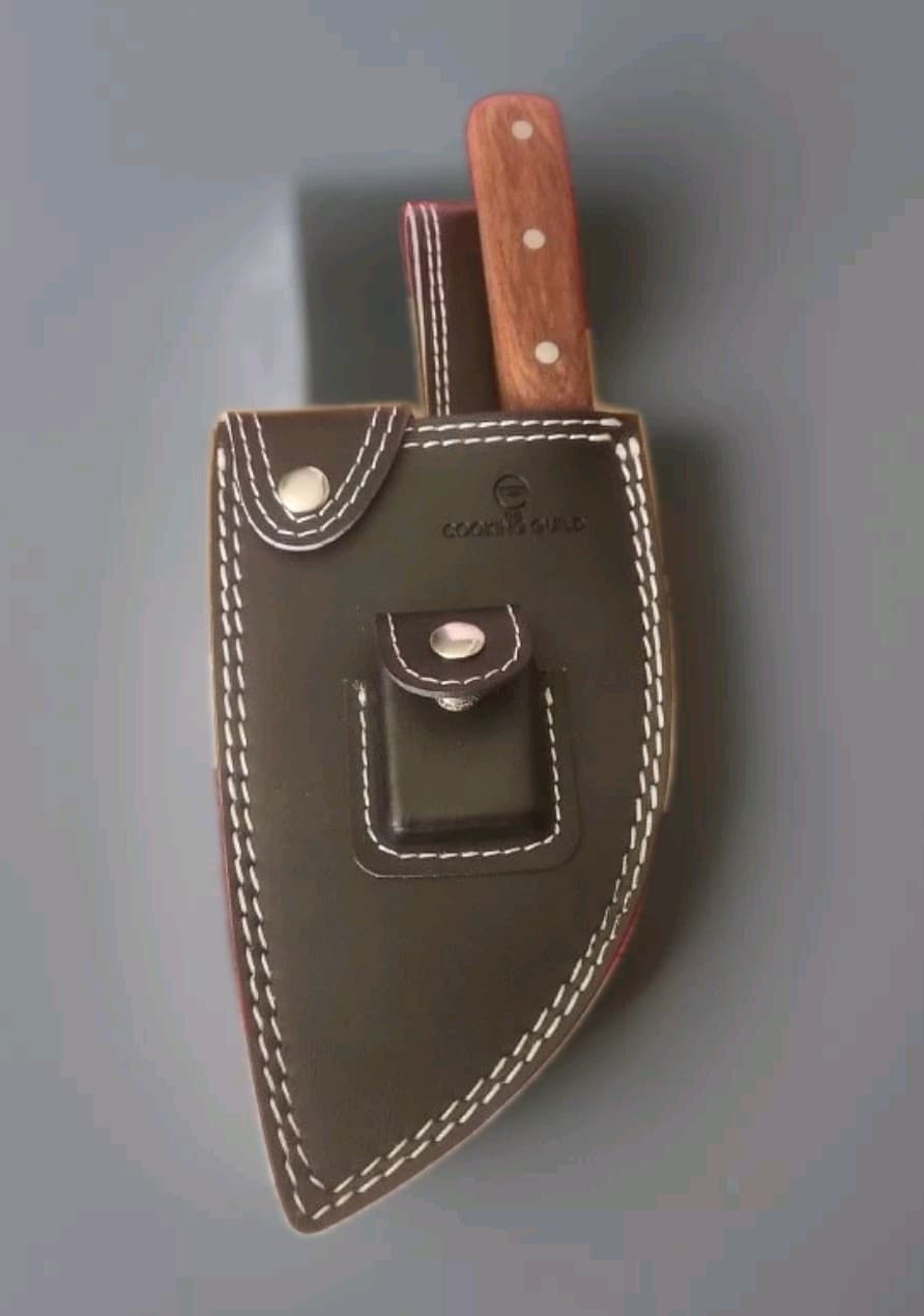 The Cooking Guild Serbian Cleaver Knife - 7.8 Inches Same Day Shipping. - Thumbnail 2