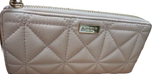 Beautiful Kate Spade, Light Pink Zip-Around Faux Leather Wristlet Wallet . Large - Thumbnail 5