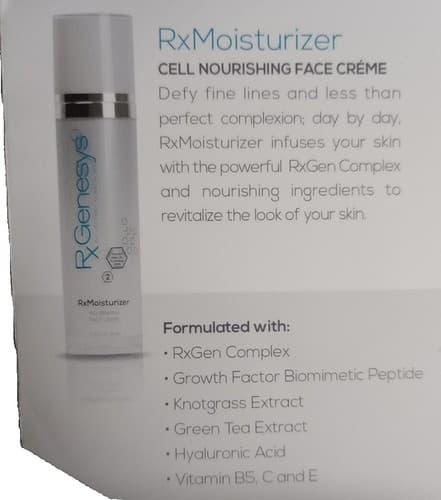 RxGenesys Moisturizer Cream | RxMoisturizer with Hyaluronic Acid. 1.70 oz - Thumbnail 4