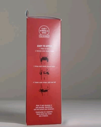 Mueller Sports Adjustable Back Brace Support- Universal Lifting Belt -Black OSFM - Thumbnail 4