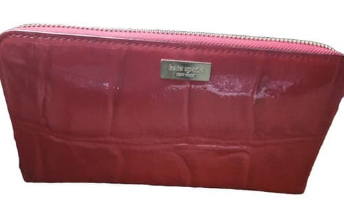Kate Spade Crocodile Embossed Knightsbridge Wallet Red - Thumbnail 4
