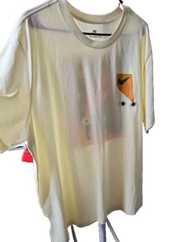 The NIKE Logo Tee Size XXL. Beige With Multi Color Graphic. New - Thumbnail 4