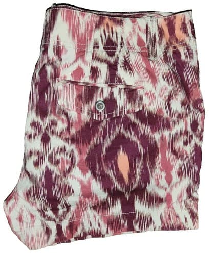 Sonoma Womens Shorts Plus Size 12 Magenta Striped Stretch Cheeky Classic Chino. - Thumbnail 6