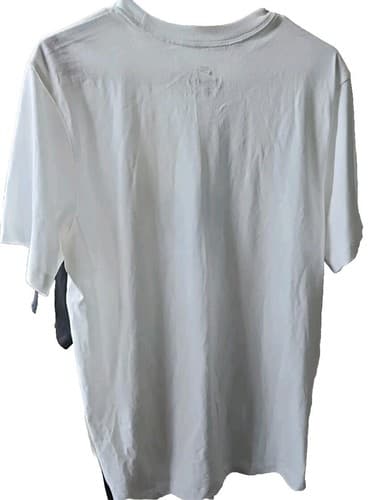 Nike Bubble Air T-Shirt Mens Medium Short Sleeve Crew Neck Graphic Swoosh White - Thumbnail 5