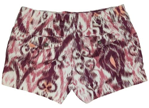 Sonoma Womens Shorts Plus Size 12 Magenta Striped Stretch Cheeky Classic Chino. - Thumbnail 3