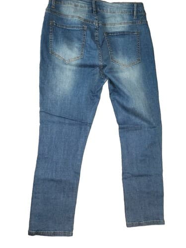 Between Us Dark Wash Destructed Womens Denim Jeans Size 13 - Thumbnail 2