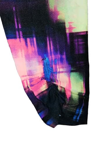 Calvin Klein Performance Women's Size XS Quick-Dry Workout Crop Colorful Pants - Thumbnail 6