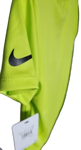 Nike Boys' Vapor Dri-Fit Graphic Short Sleeve T-Shirt, Neon Green, 24 Months. - Thumbnail 3