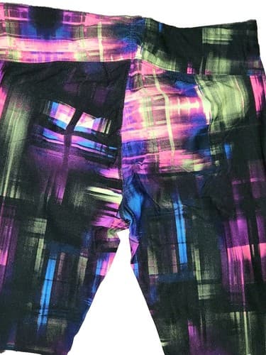 Calvin Klein Performance Women's Size XS Quick-Dry Workout Crop Colorful Pants - Thumbnail 4