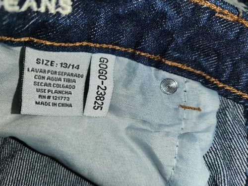 Women’s Jeans GOGÓ JEANS High-rise Destroyed Mom Relaxed Fit Blue Size 13/14 - Thumbnail 7