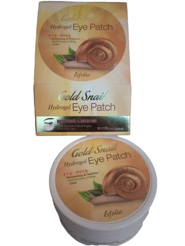 NEW Korean Esfolio Gold Snail Hydrogel Eye Patch Wrinkle 90g 60 Sheets