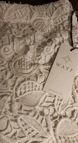 WAYF Womens Knitted Crochet Design Medium Off White Shorts.#134-851. - Thumbnail 3