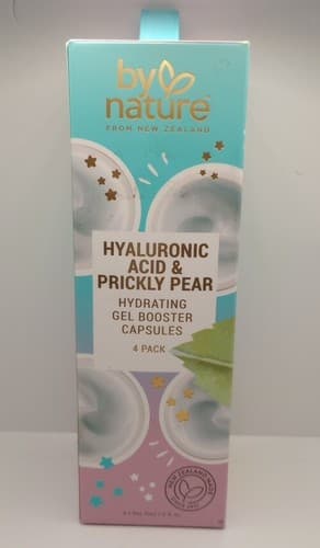 By Nature New Zealand Hyaluronic Acid Prickly Pear Gel Booster Capsules X 3 NIB - Image 1