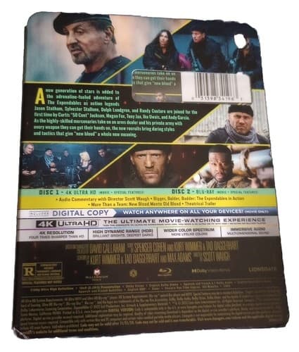 Expendables 4 (4K UHD+Blu-ray+Digital+Slipcover) Factory Sealed - Thumbnail 3