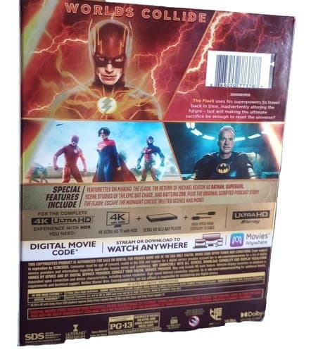 The Flash (4K UHD+Blu-ray+Digital+ Slipcover) Factory Sealed - Thumbnail 3