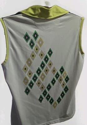 Annika Cutter & Buck Womens Tank Top Size Medium Blue Green Diamonds Sleeveless - Thumbnail 5