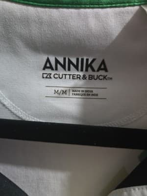 Annika Cutter & Buck Womens Tank Top Size Medium Blue Green Diamonds Sleeveless - Thumbnail 7