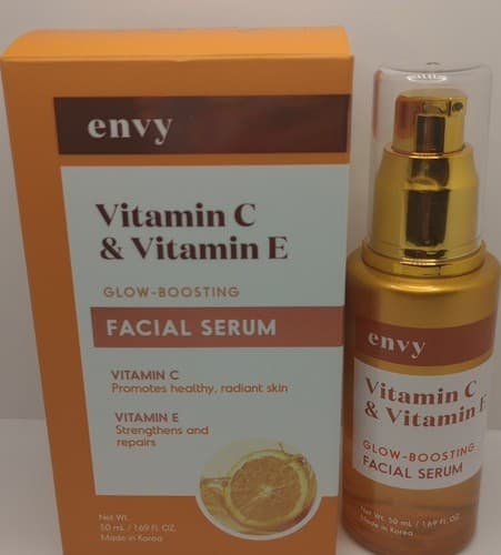 Envy Vitamin C & Vitamin E Glow-Boosting Facial Serum 1.69 oz Exp 05.22.2026 New