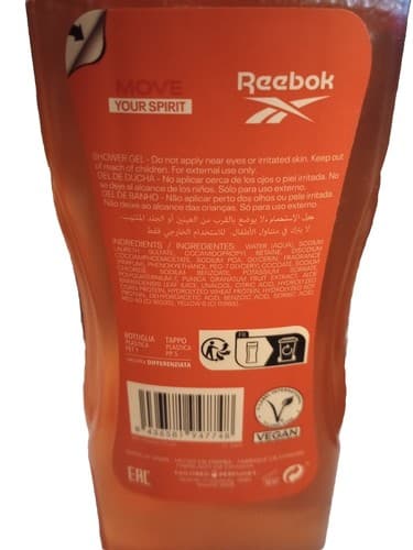 Reebok Vegan Move Your Spirit Shower Gel 400 ml Net 13.6 FL OZ. - Thumbnail 4