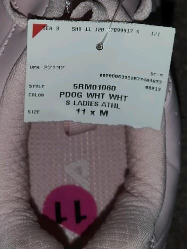 Fila Womens PDOD Wht Wht Faux Leather Athletic Fitness Shoes Size 11 NWT. - Thumbnail 2