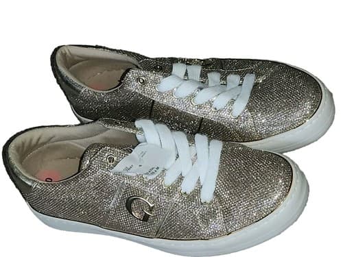 Guess ANYWAY Womens GOLD Rhinestone Sneakers LADIES US 10× M #30528. - Image 1