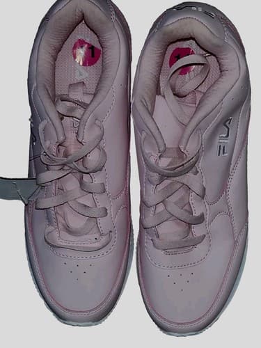 Fila Womens PDOD Wht Wht Faux Leather Athletic Fitness Shoes Size 11 NWT. - Image 1