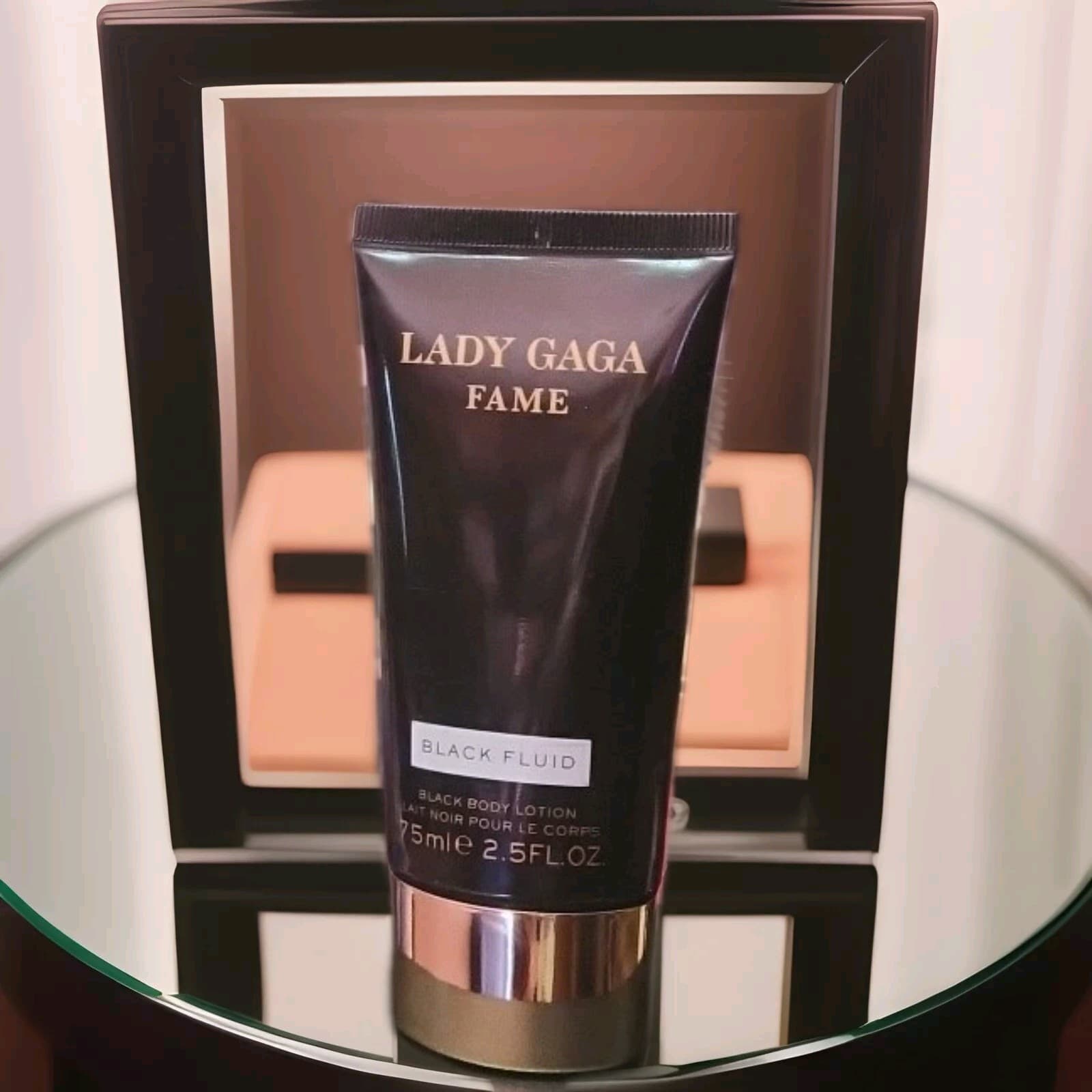 New Lady Gaga Fame Black Fluid Permued Black Body Lotion 75 ml/2.5 oz~Rare