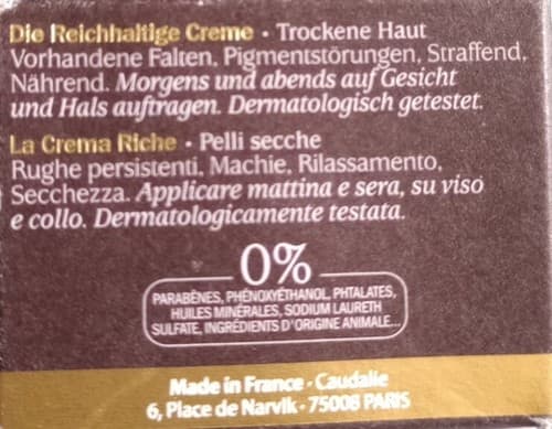 CAUDALIE Premier Cru La Creme Rich 15ml/0.5 For Dark Spots+Deep Wrinkles. - Thumbnail 6