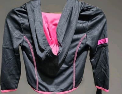 Reebok Little Girls Hoodie Size 24 Months Grey Pink Lightweight . - Thumbnail 2