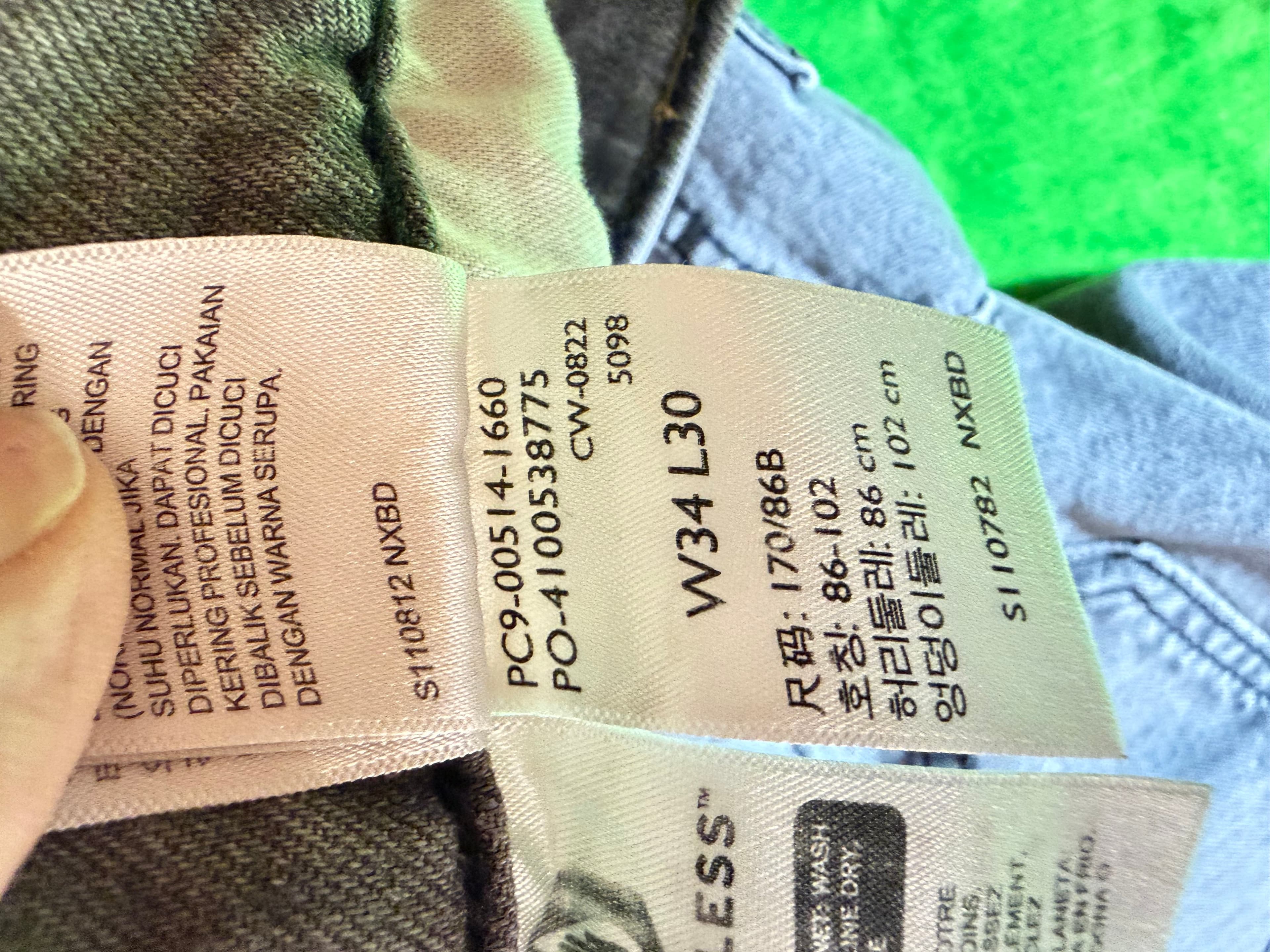 Levi's 511 Slim Fit Jeans Gray Size 34x30 - Thumbnail 3