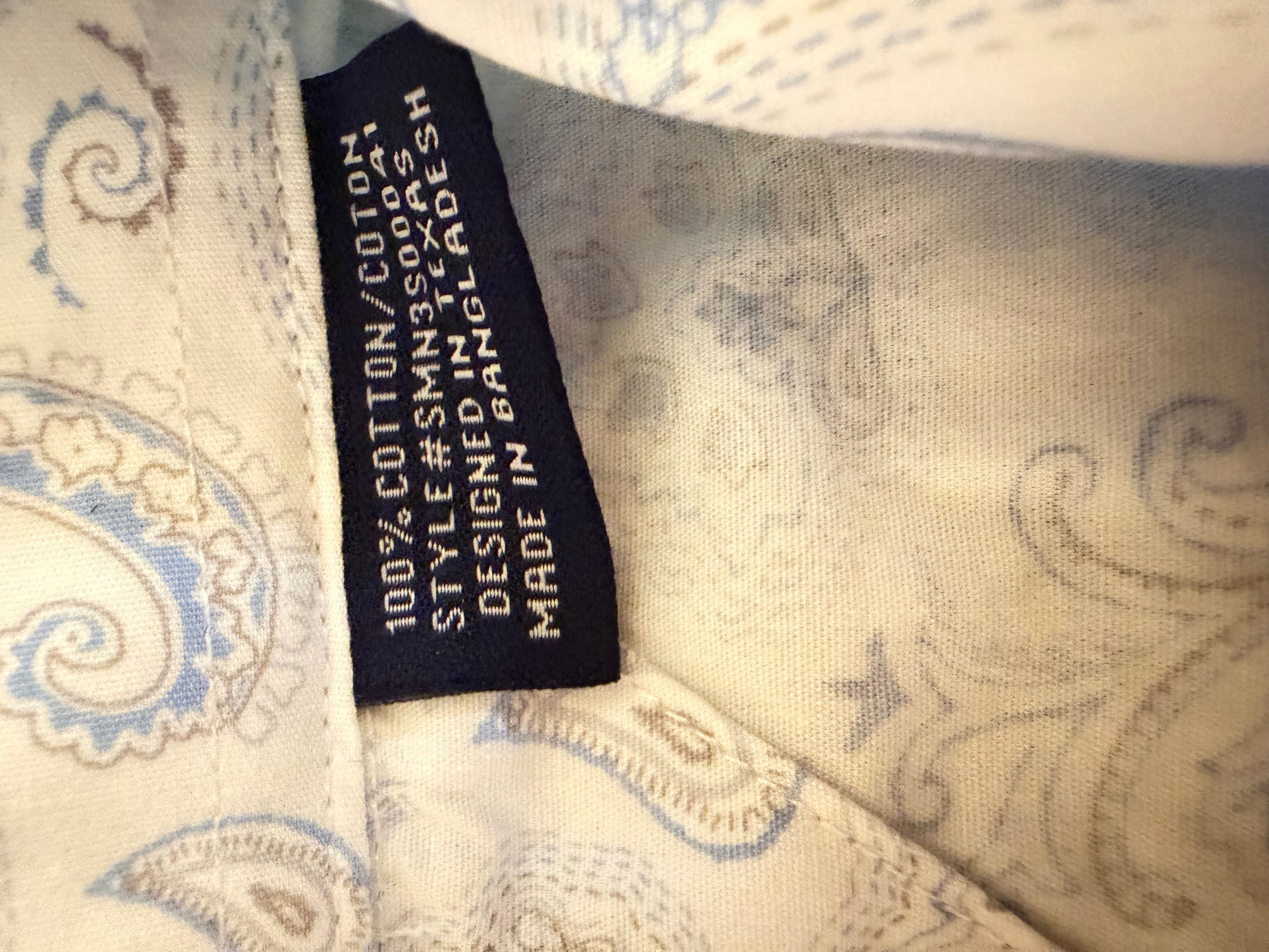 Panhandl Western Pearl Snap Shirt Mens XL Blue Paisley Cowboy Rodeo Short Sleeve - Thumbnail 4