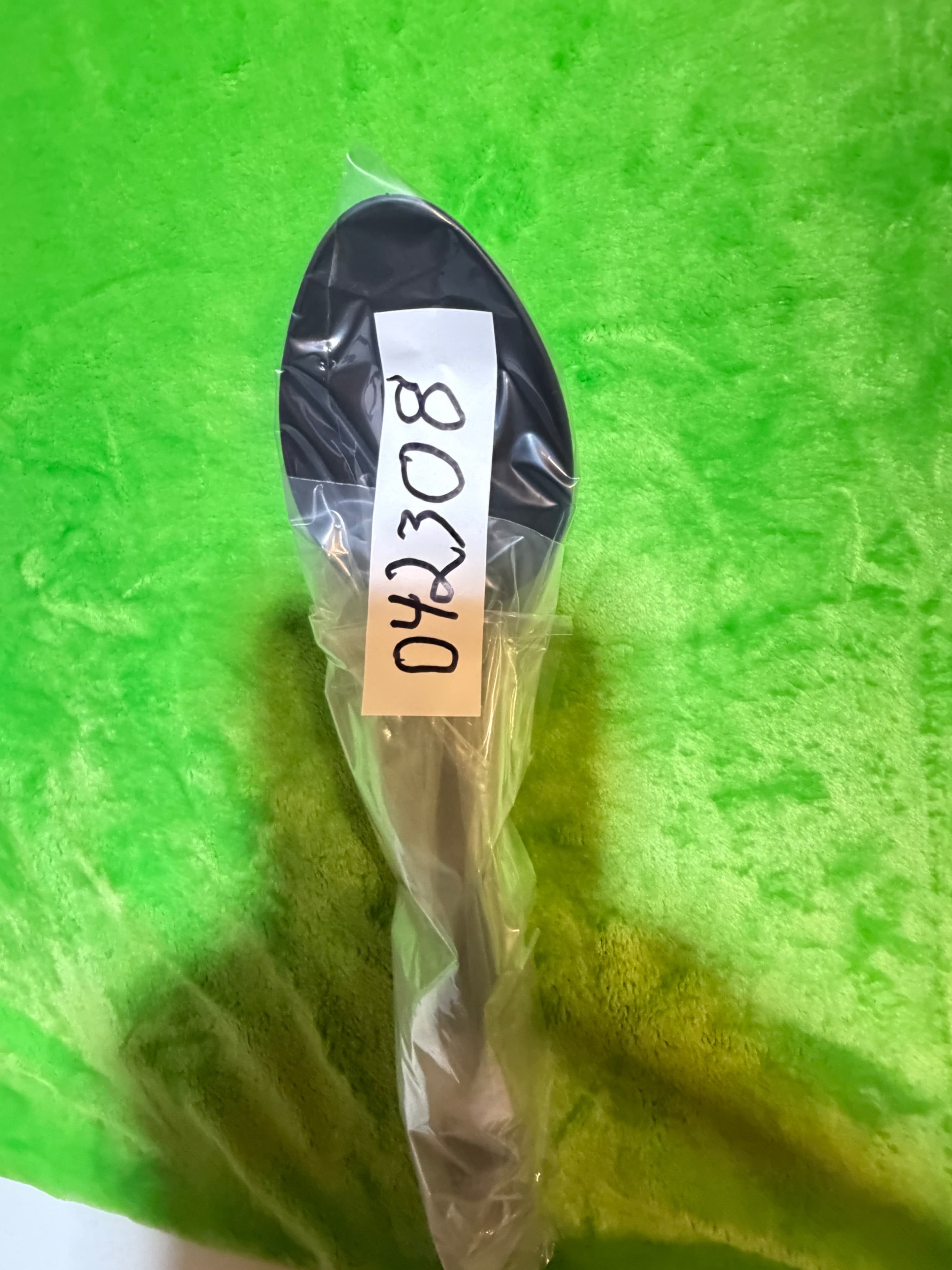 Black Serving Spoon with Silver Accents - Thumbnail 4