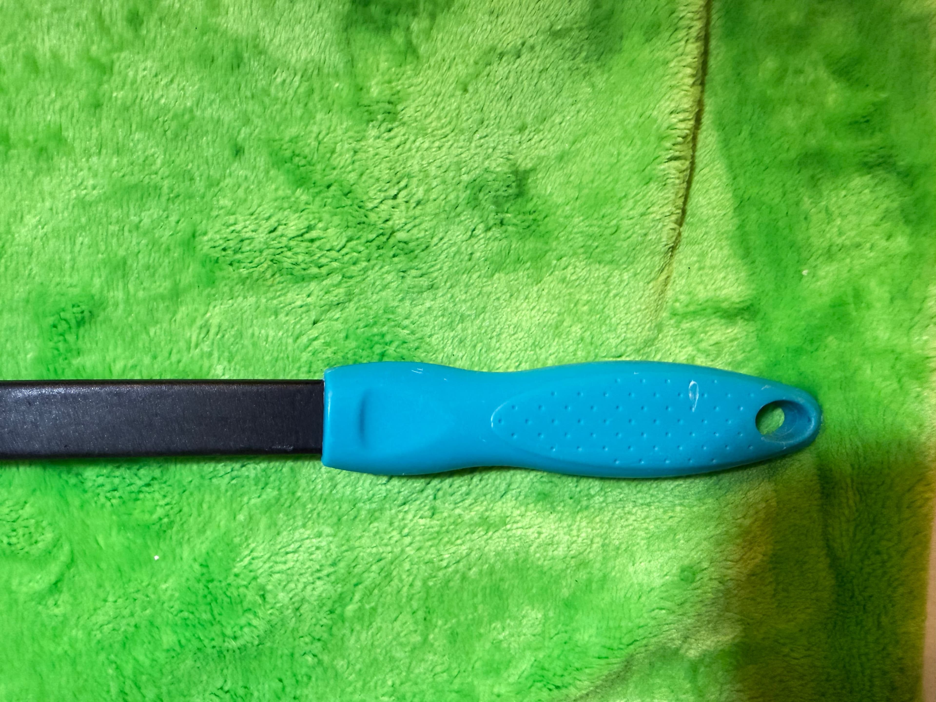 Spatula Turner with Blue Handle - Non-Stick Kitchen Tool - Thumbnail 2