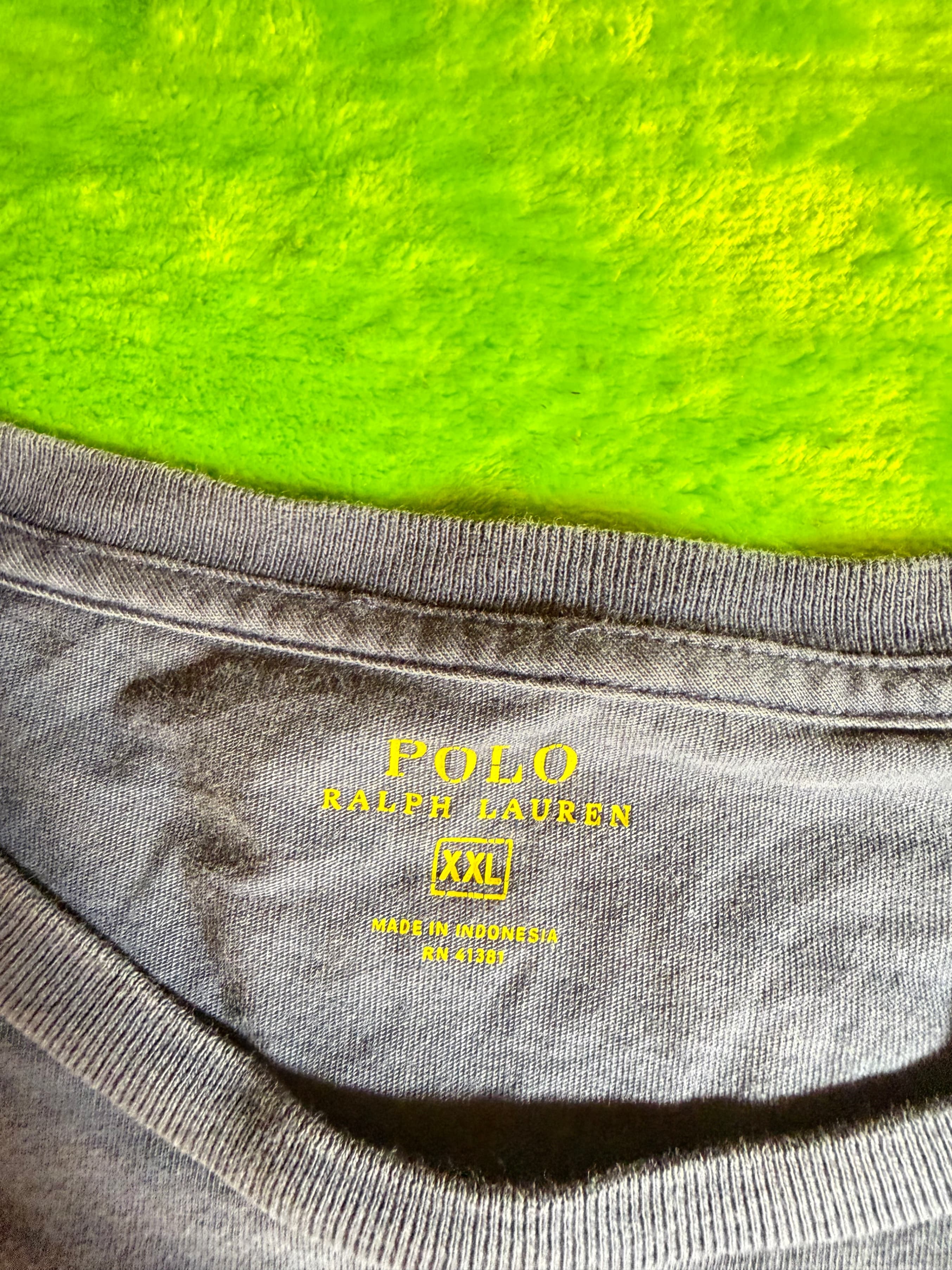 Polo Ralph Lauren Pocket T-Shirt Navy Blue Size Large - Thumbnail 3