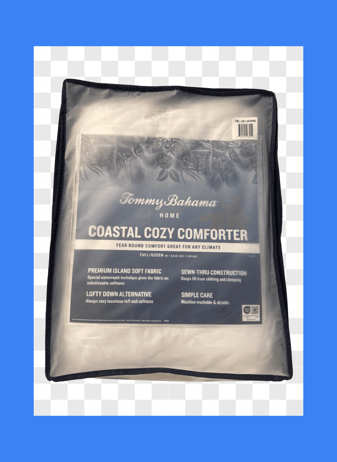 Tommy Bahama Coastal Cozy Comforter - Premium Soft Fabric, Full / Queen - Image 1