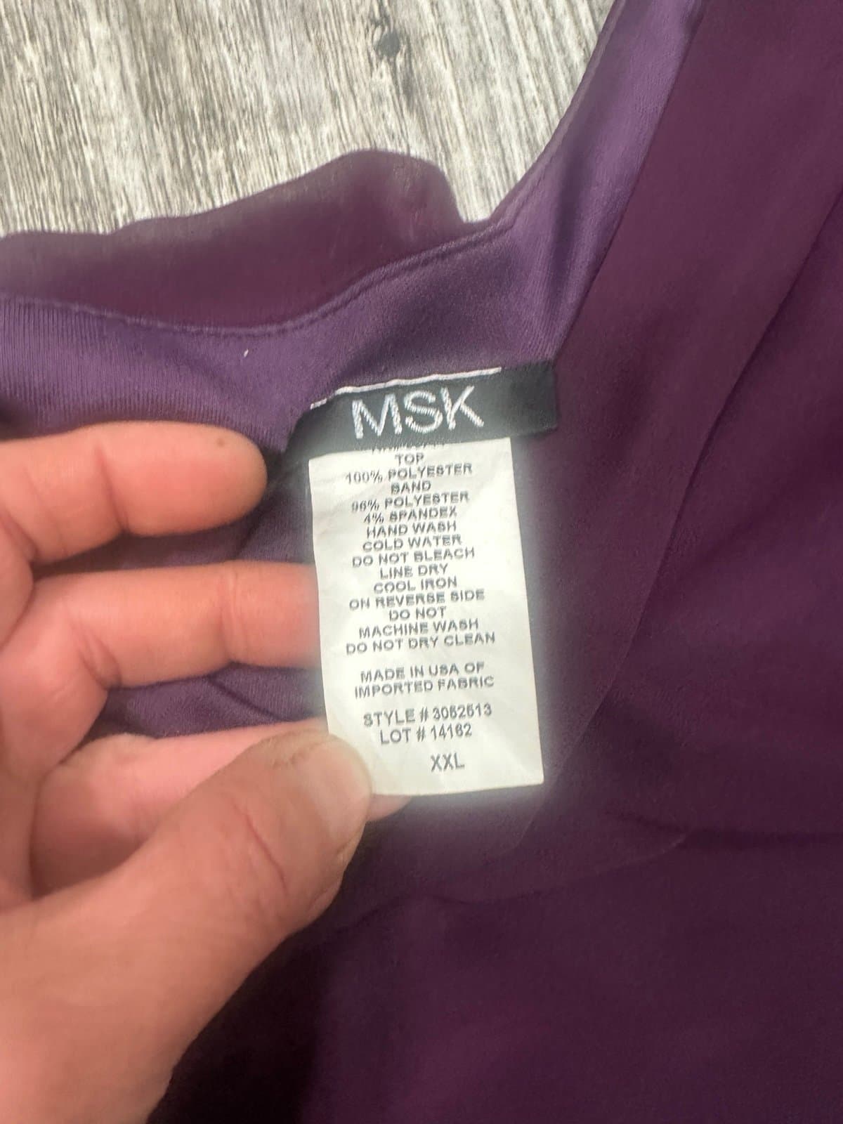 MSK Embellished Chiffon Blouse Purple - Thumbnail 6