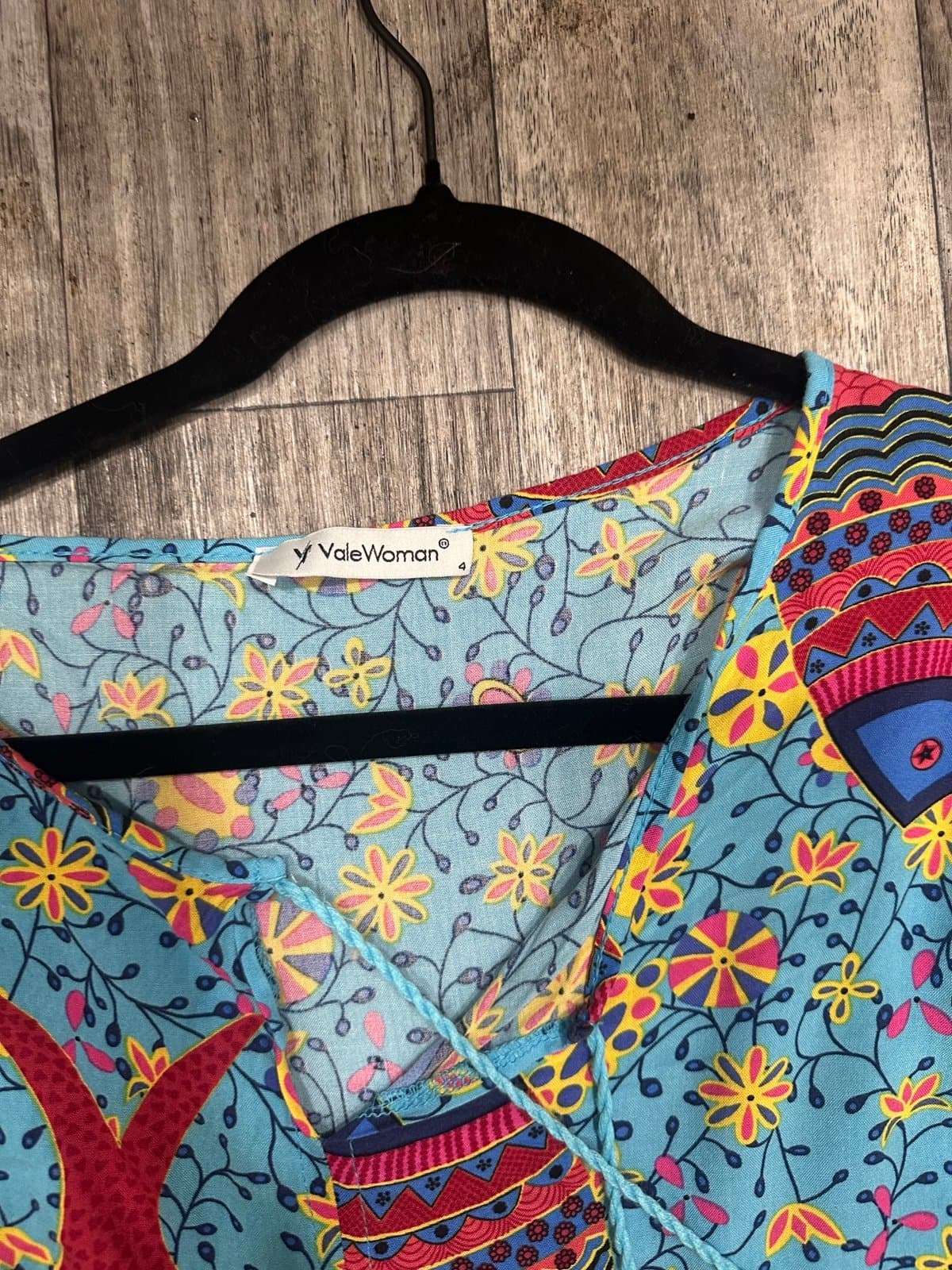 Beautiful Boho style mandala dress with tassels - Thumbnail 3