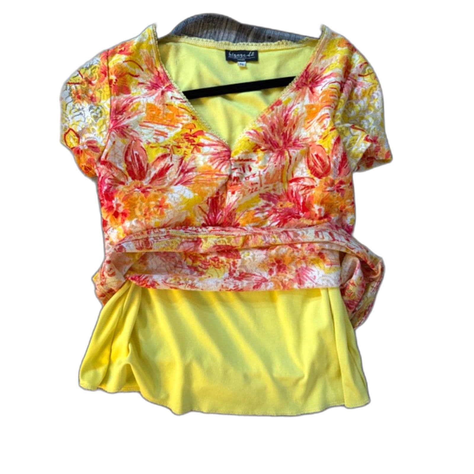 Floral Blouse – Lightweight, Feminine, Casual Chic Top, Mesh - Thumbnail 8