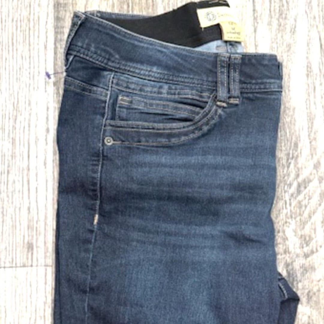 Democracy Ab Technology Jeans Size 14 Dark Wash Skinny Stretch Denim Mid Rise - Thumbnail 3
