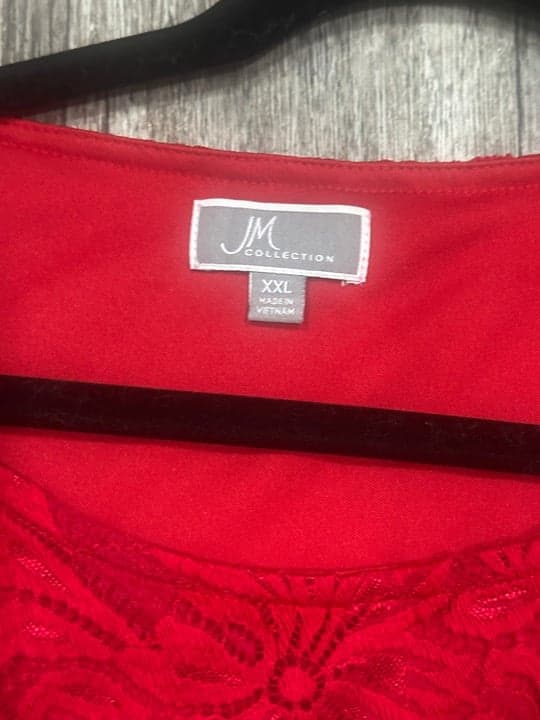 JM Collection Full Lace Top Blouse - Thumbnail 4