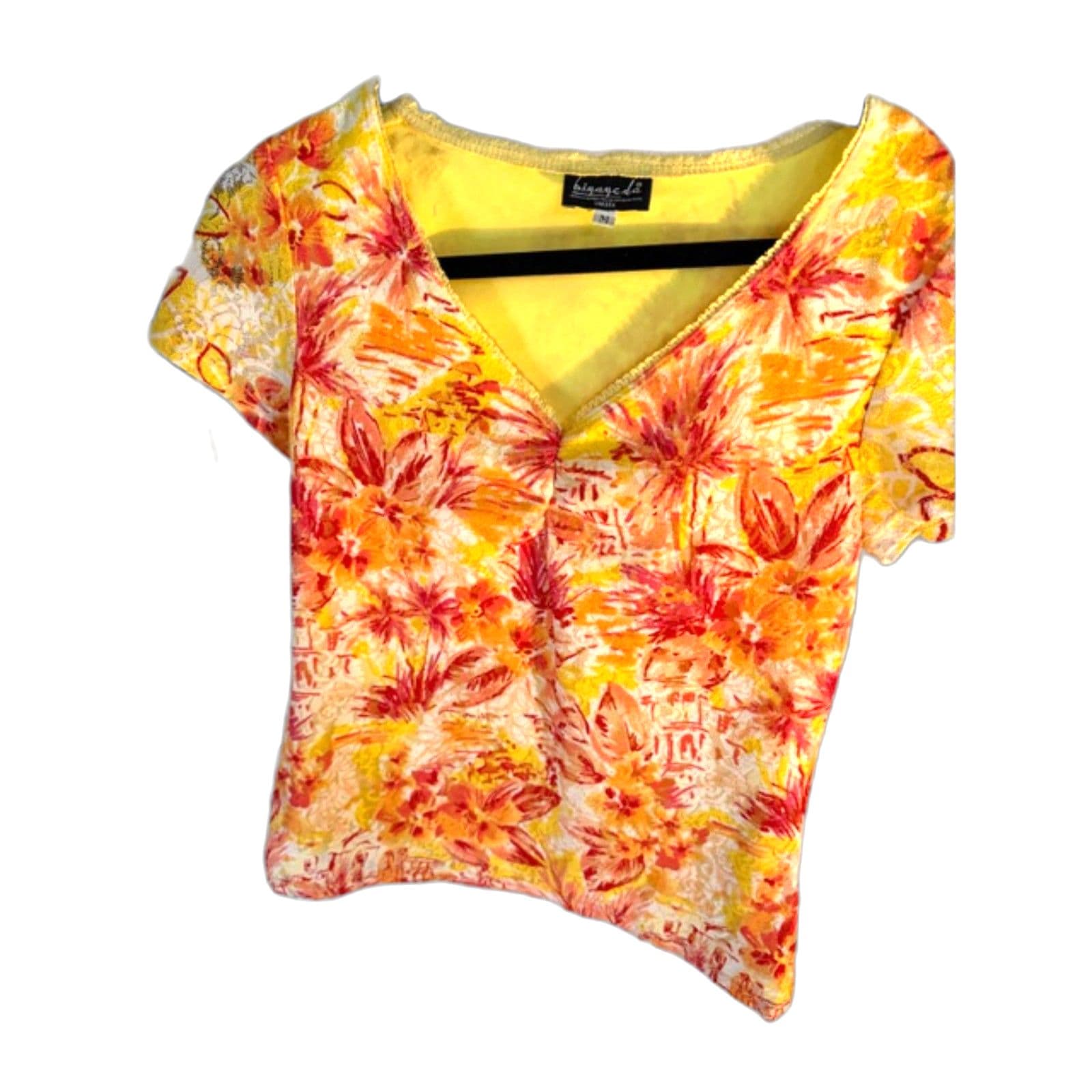 Floral Blouse – Lightweight, Feminine, Casual Chic Top, Mesh - Thumbnail 3