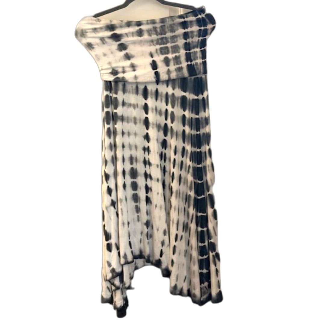 Cynthia Rowley Tie Dye Maxi Skirt Boho Flowy High Waist Skirt Size M Convertible - Image 1